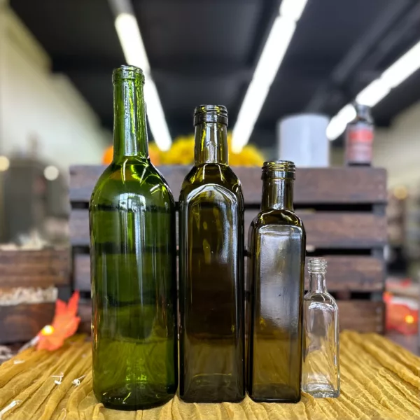 Olive oil bottle sizes for comparison