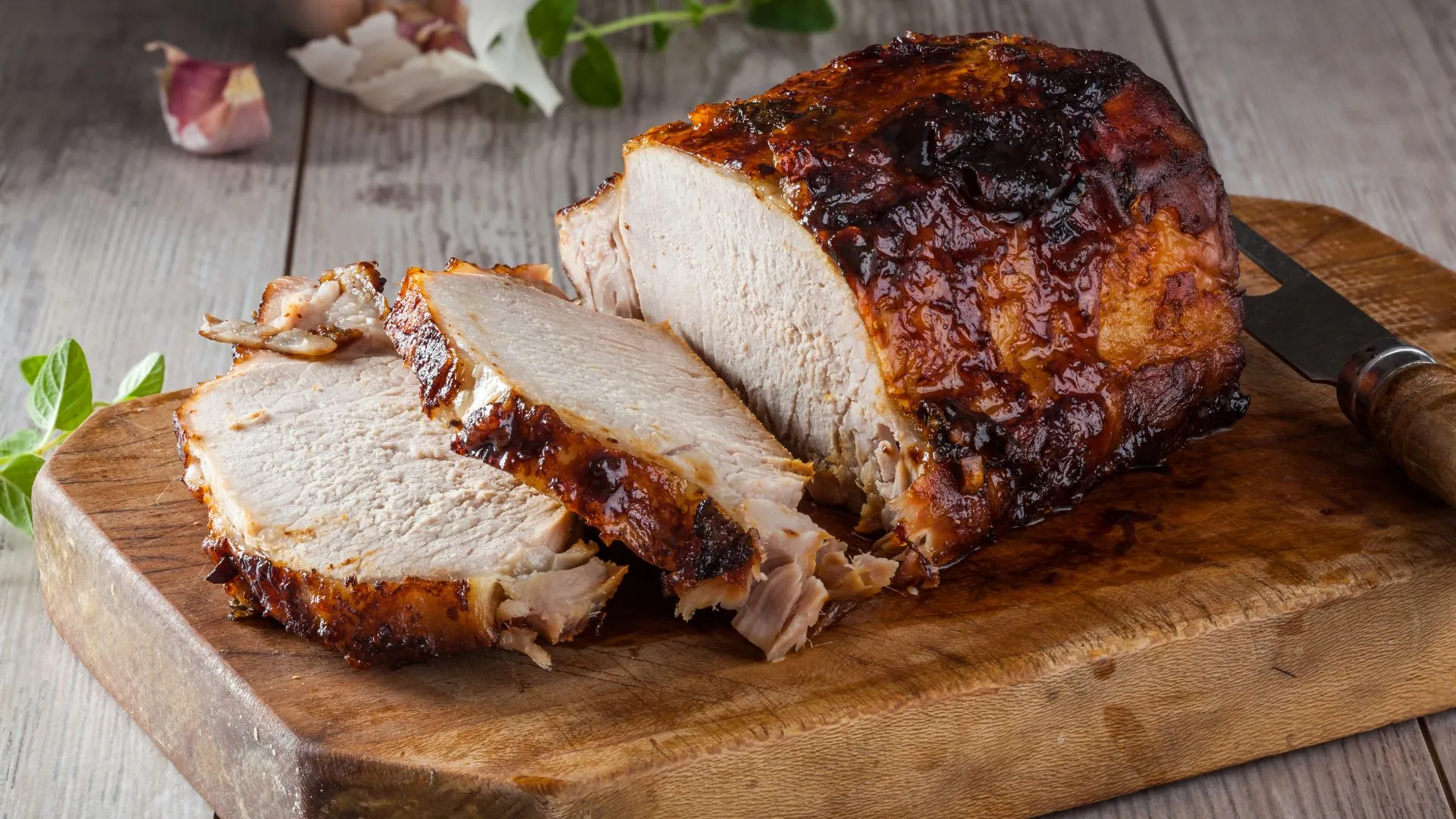 Oven Roasted Pork Loin Recipe with Balsamic Fig Sauce
